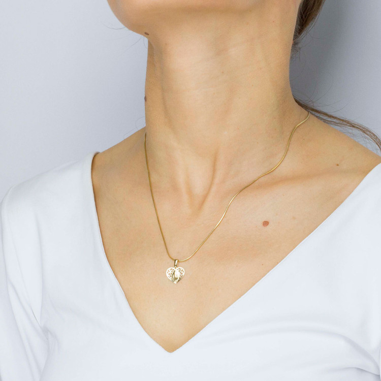 Zawieszka ze złota medalik