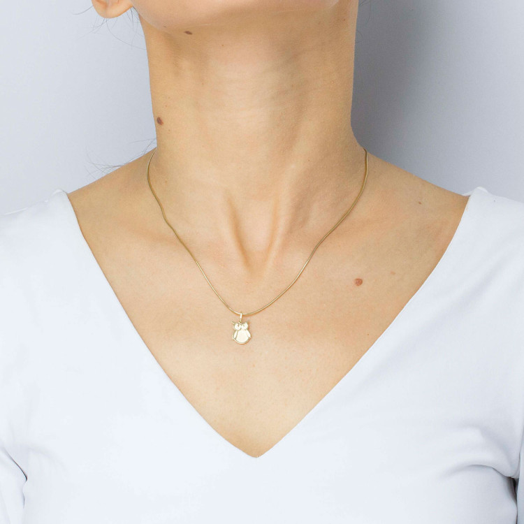 Zawieszka ze złota sowa