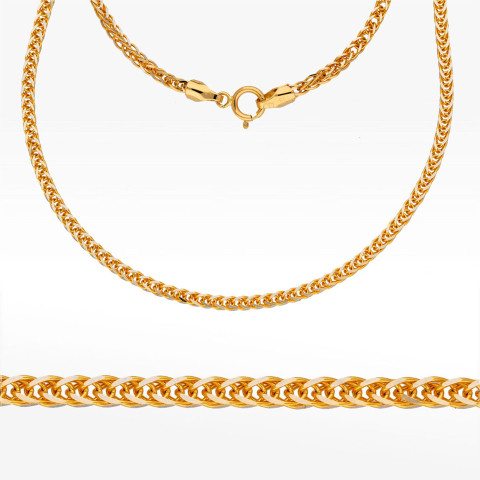 Łańcuszek ze złota lisi ogon pełny