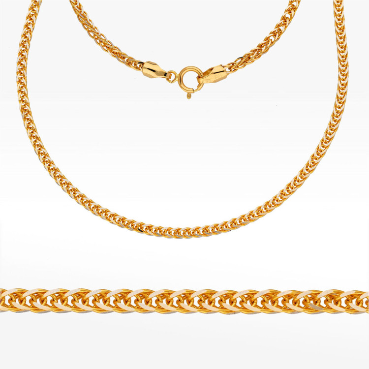 Łańcuszek ze złota lisi ogon pełny