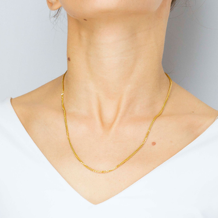 Łańcuszek ze złota lisi ogon pełny