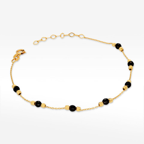 Bransoletka ze złota z koralikami