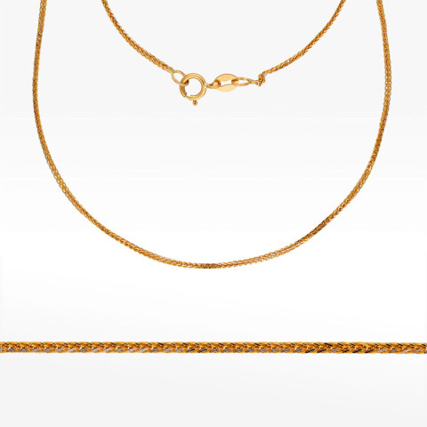 Łańcuszek ze złota lisi ogon pełny