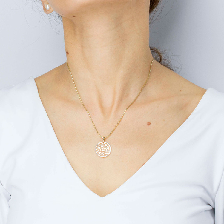 Zawieszka ze złota z sercami