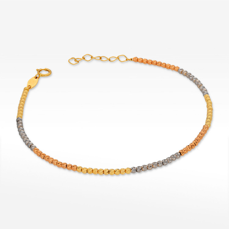 Bransoletka ze złota z koralikami