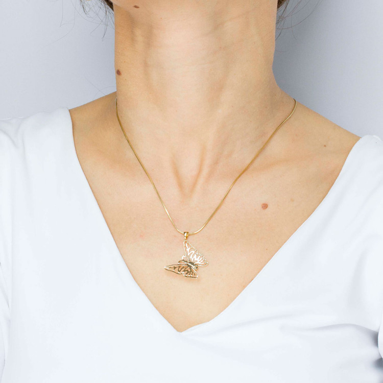 Zawieszka ze złota motyl