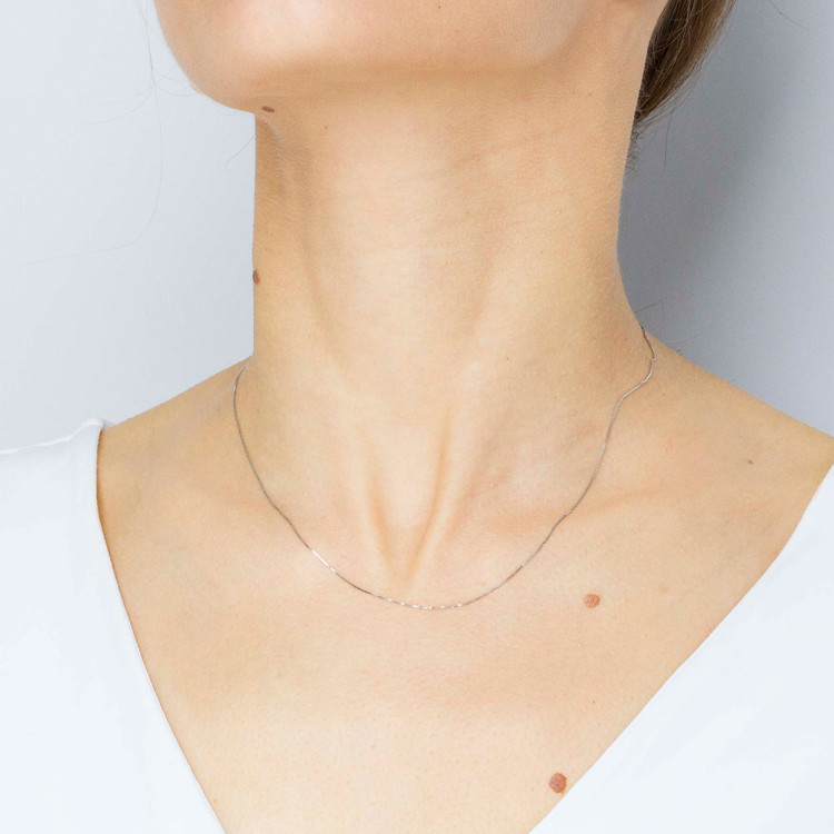 Łańcuszek ze złota kostka pełny