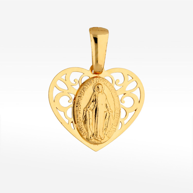 Zawieszka ze złota medalik