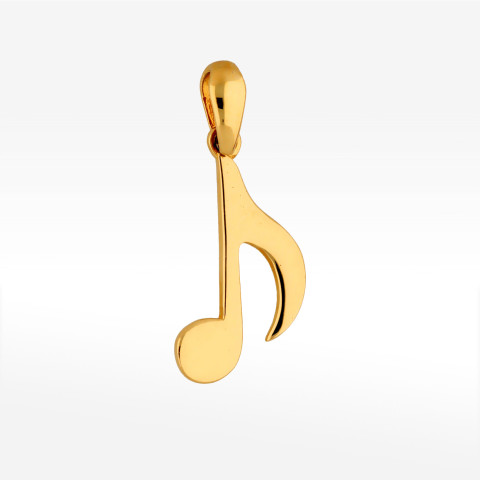 Zawieszka ze złota nutka