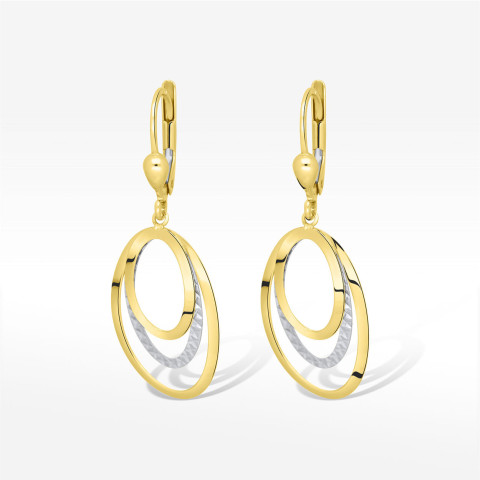 Kolczyi ze złota wiszące