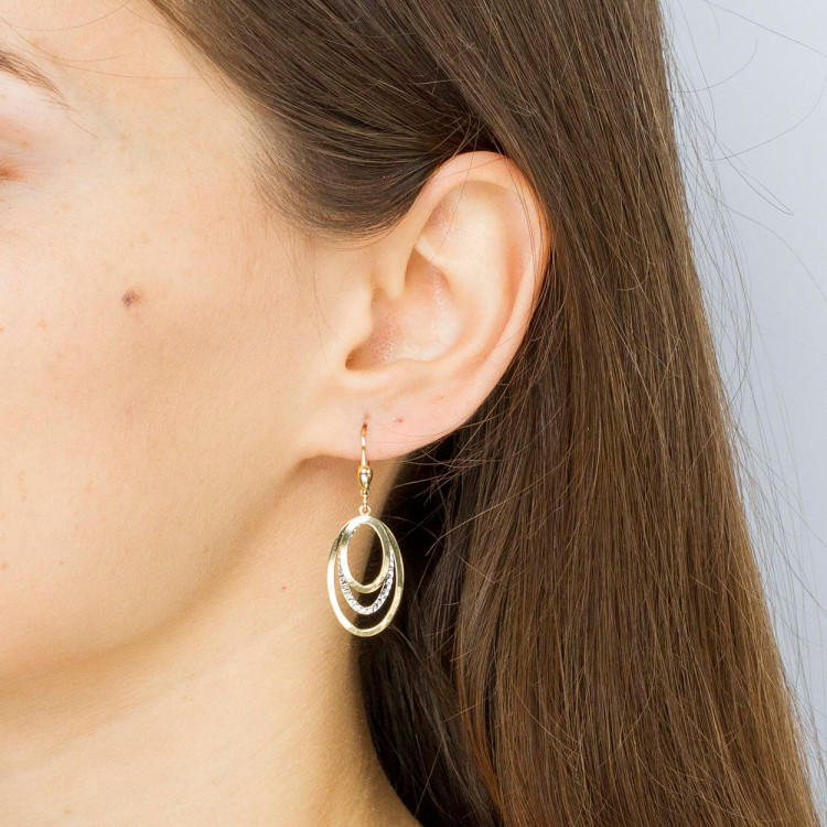 Kolczyi ze złota wiszące