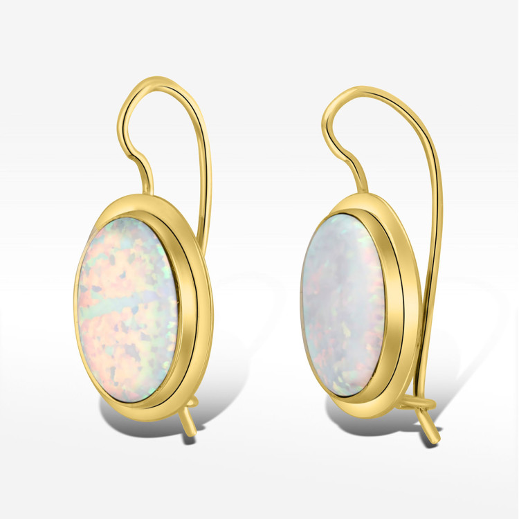 Kolczyki ze złota z opalem