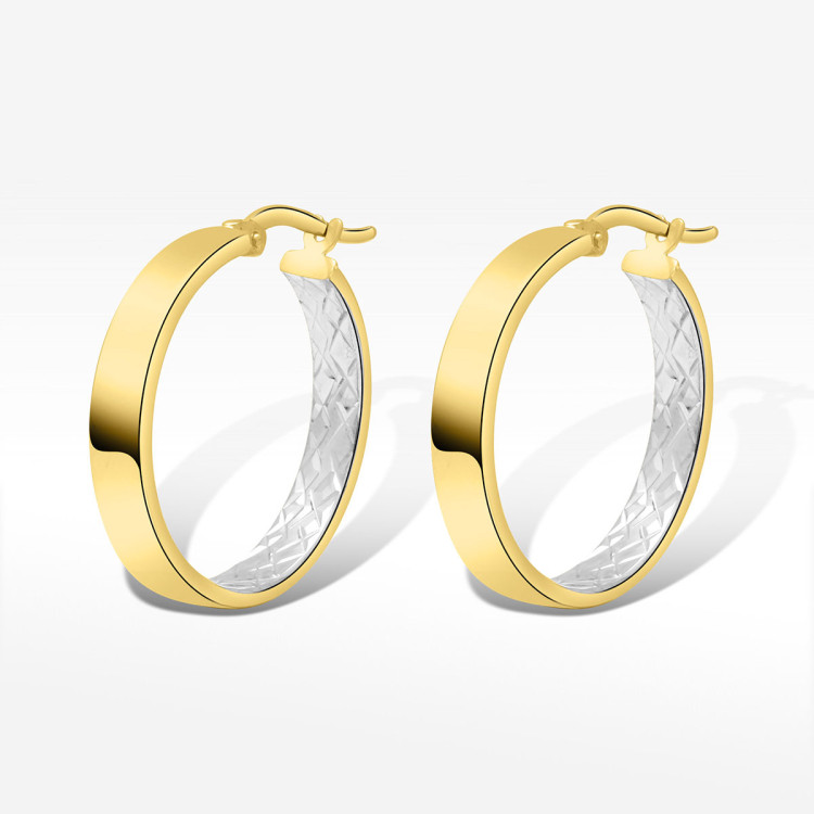 Kolczyki ze złota 2.2cm koła