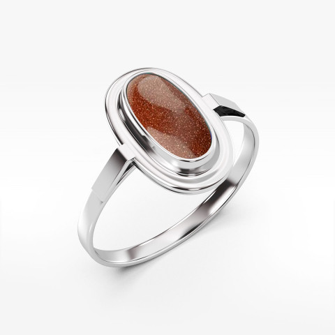 Pierścionek ze złota piasek pustyni