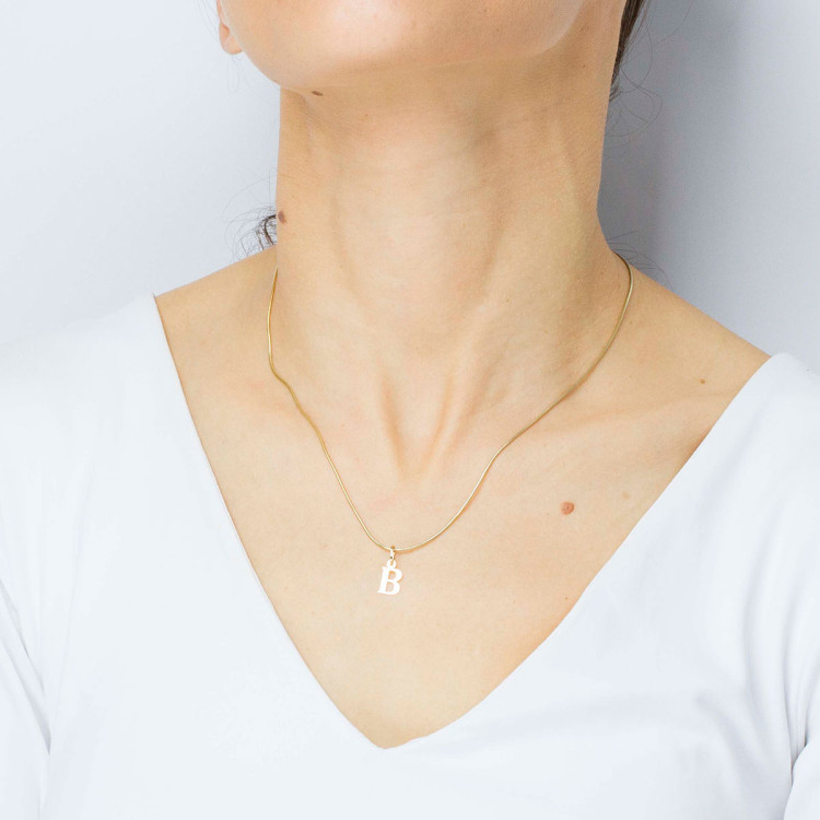Zawieszka ze złota litera B