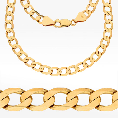 Łańcuszek ze złota pancerka pełny