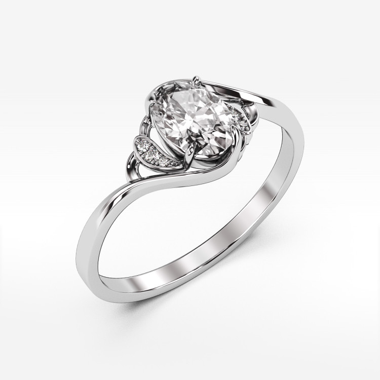 Pierścionek ze złota z cyrkoniami