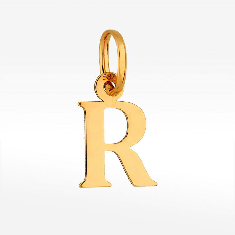 Zawieszka ze złota litera R