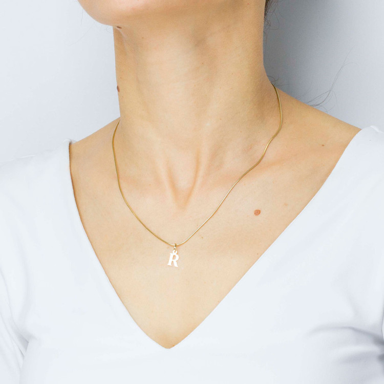 Zawieszka ze złota litera R