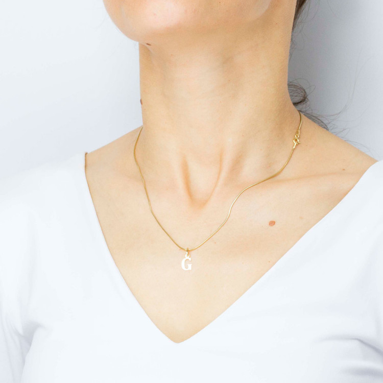 Zawieszka ze złota litera G