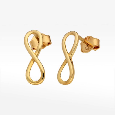 Kolczyki ze złota nieskończoność
