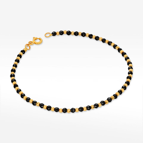 Bransoletka ze złota z koralikami