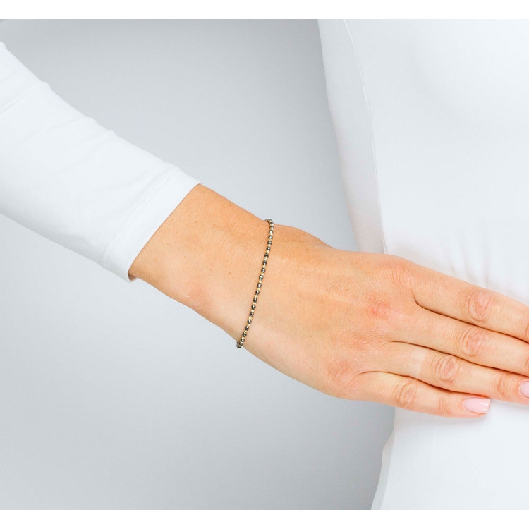 Bransoletka ze złota z koralikami