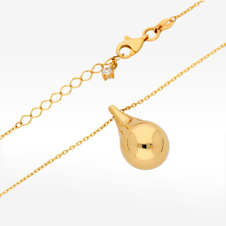 Naszyjnik ze złota 42-45cm z łezką