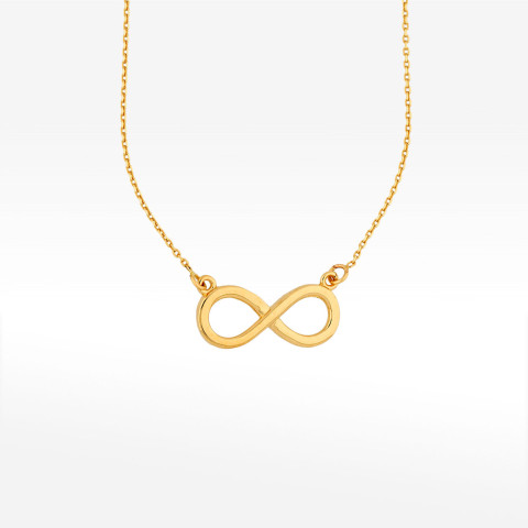 Naszyjnik ze złota 42-45cm z nieskończonością