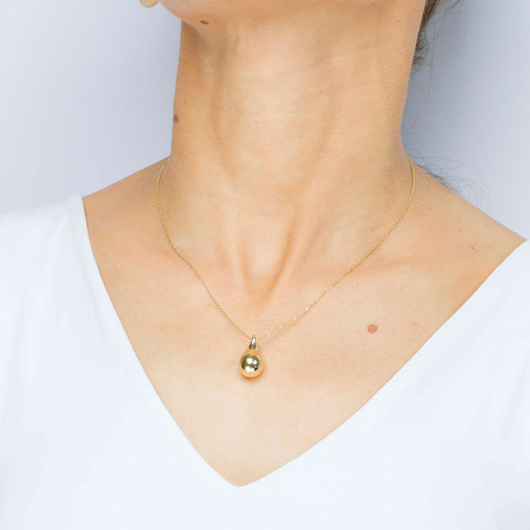 Naszyjnik ze złota 42-45cm z łezką