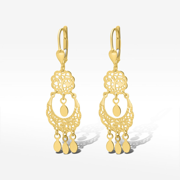 Kolczyki ze złota wiszące