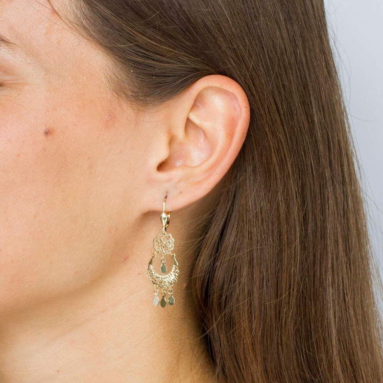 Kolczyki ze złota wiszące