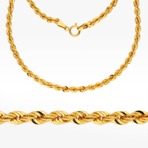 Łańcuszek ze złota kord