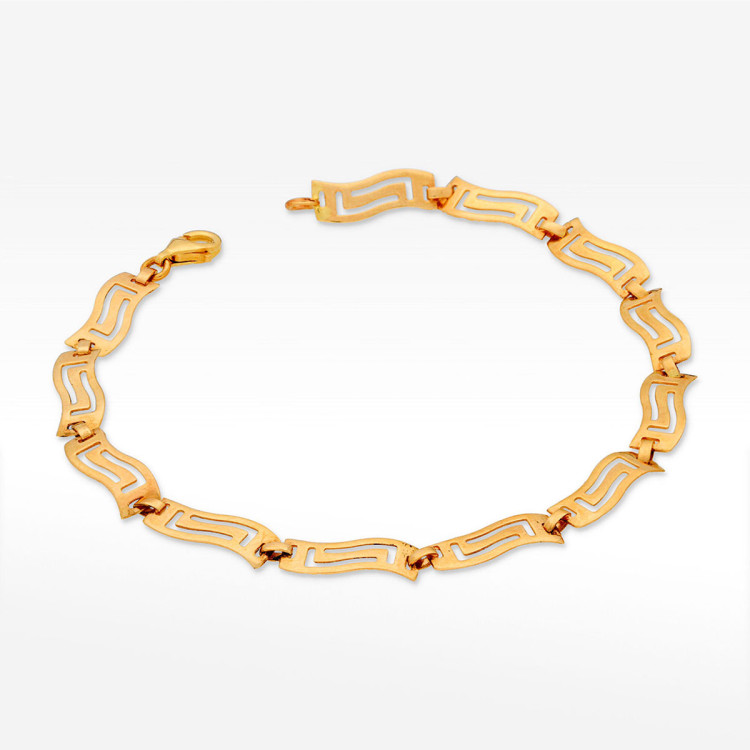 Bransoletka ze złota z wzorem greckim