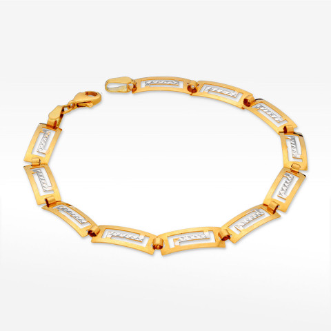 Bransoletka ze złota z wzorem greckim