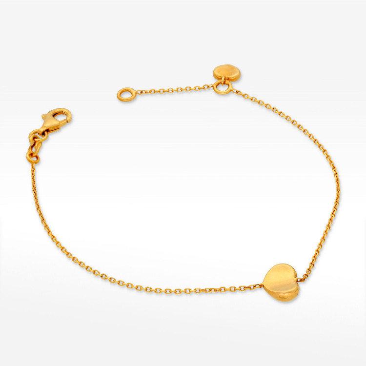 Bransoletka ze złota z sercami