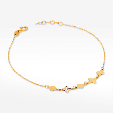 Bransoletka ze złota z zawieszkami