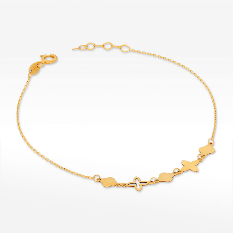 Bransoletka ze złota z zawieszkami