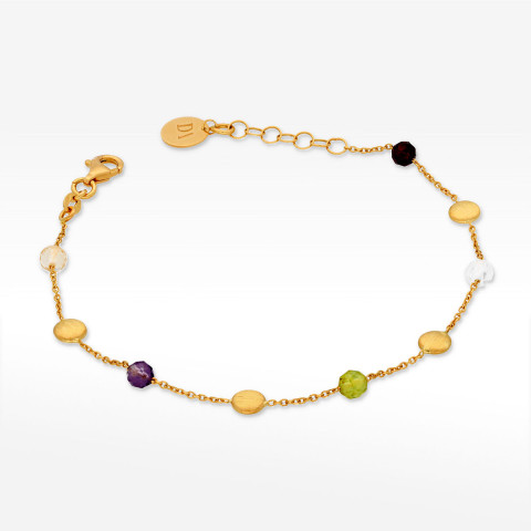 Dall'acqua bransoletka ze złota z kamieniami naturalnymi