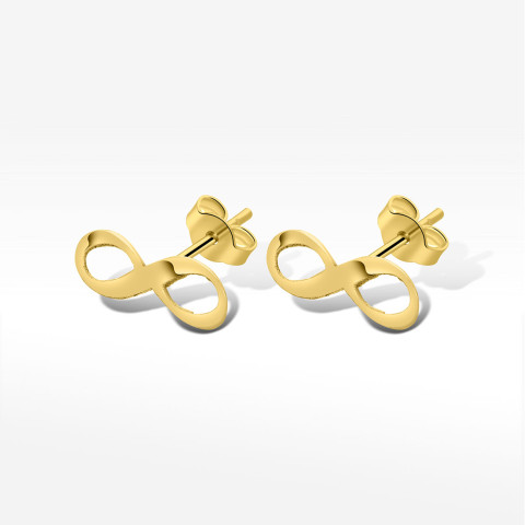 Kolczyki ze złota z nieskończonością