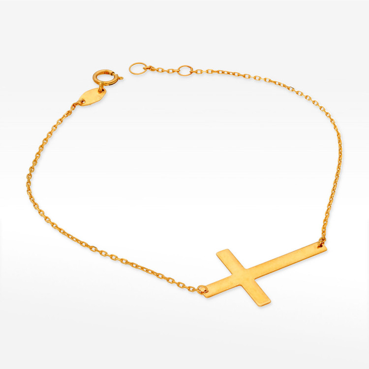Bransoletka ze złota z krzyżykiem