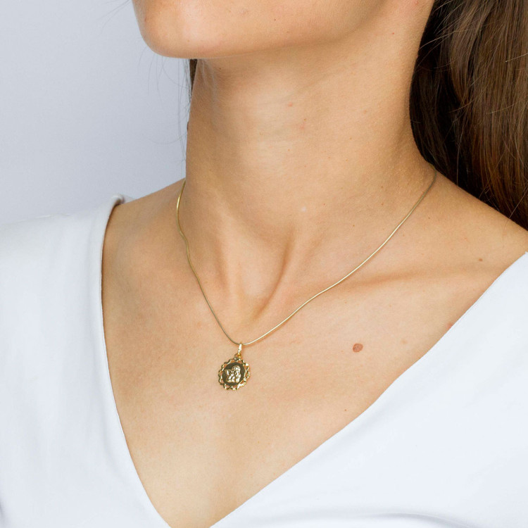 Zawieszka ze złota z aniołem