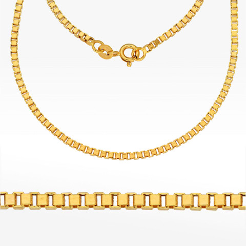 Łańcuszek ze złota kostka