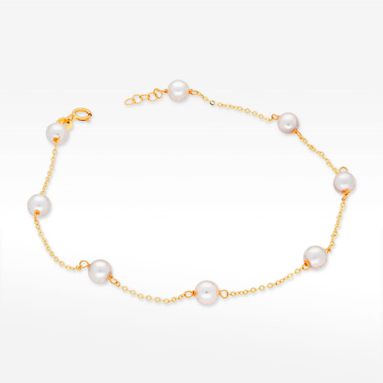 Bransoletka ze złota z perłą