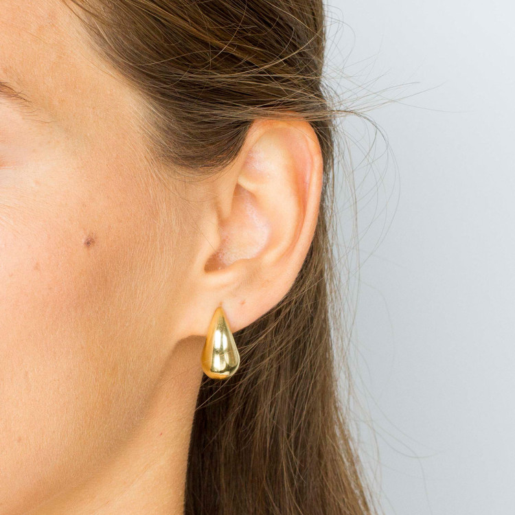 Kolczyki ze złota łezki