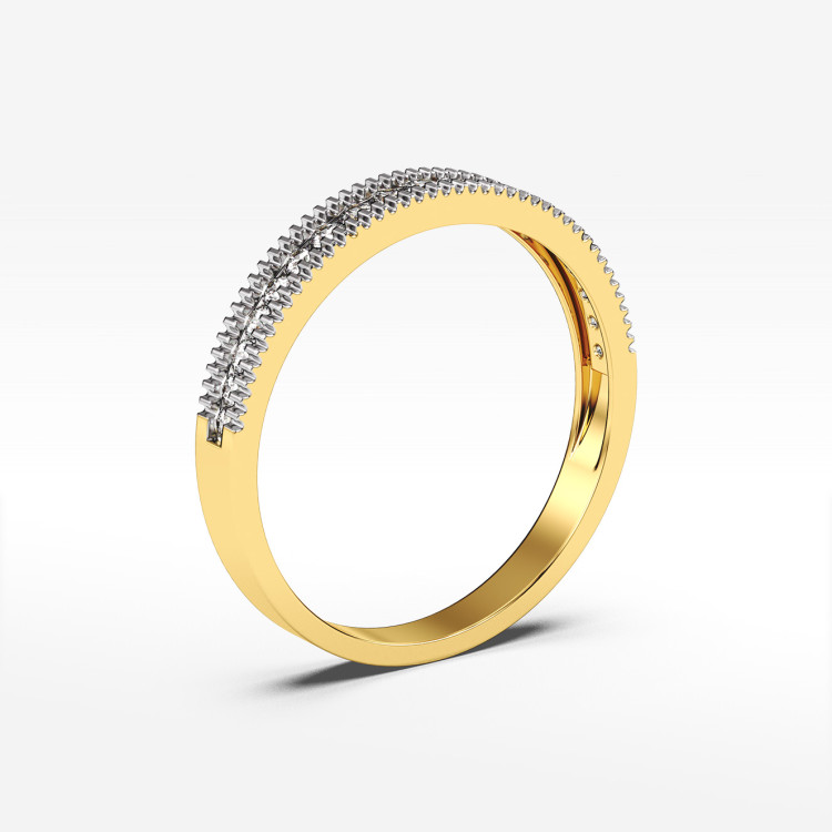 Pierścionek ze złota z cyrkoniami