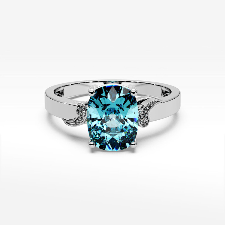 Złoty pierścionek z topazem