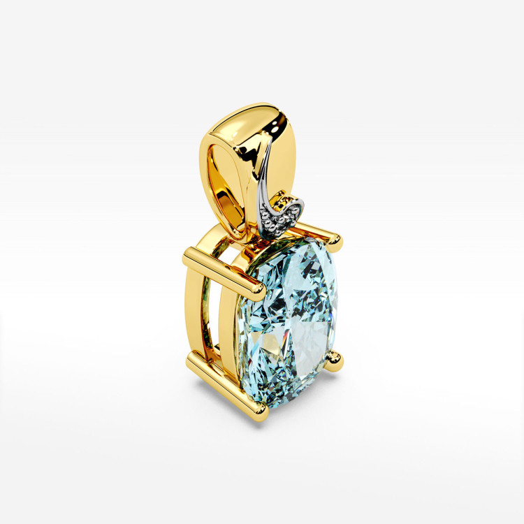 Zawieszka z topazem i diamentami