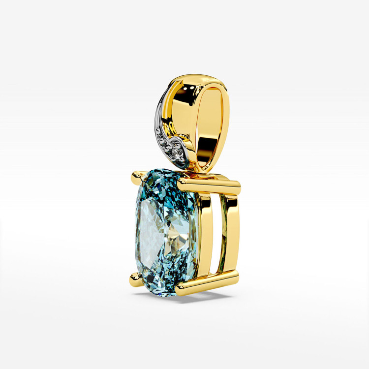 Zawieszka z topazem i diamentami