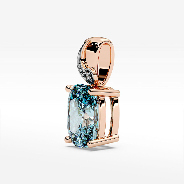 Zawieszka z topazem i diamentami